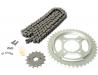 Drive chain and sprocket set