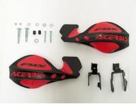 Image of Accessory wind deflector / hand guard set in Red and Black