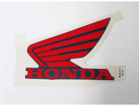 Image of Fuel tank Honda wing emblem, Left hand for colour code B-154B