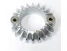 Exhaust finned clamp onto cylinder head (Up to Frame No. CB450 1020748)