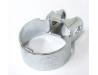 Exhaust Left hand rear down pipe to collector box clamp