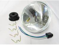 Image of Head light glass and reflector unit (UK models)
