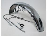 Image of Front fender, 2 stay type from a CB750, is a direct replacement.