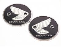 Image of Fuel tank emblem set - Metal not plastic