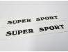 Fuel tank Super Sport decals for Flake Sunrise Orange tanks