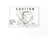 Battery caution label