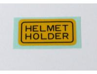 Image of Helmet lock label