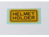 Helmet holder label