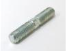 Exhaust mounting stud into cylinder head