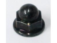 Image of Brake lever pivot bolt nut for front brake lever, finished in Black