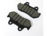 Brake pads for twin piston calipers, Rear