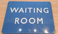 Image of RA110 - Waiting Room sign